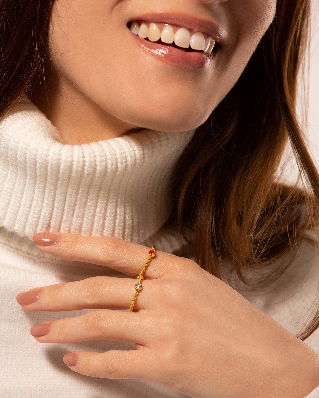 minimal design silver ring with colorful stone egypt